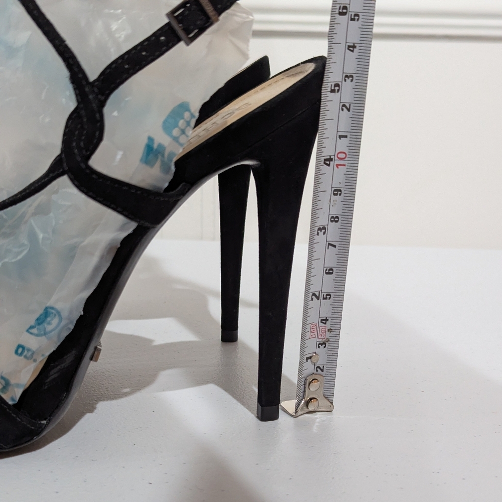 Schutz Women's Maggy Double ankle strap sandal - black - size 10B - Picture 3 of 12